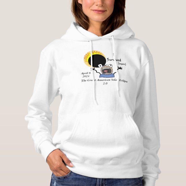 2024 Solar Eclipse Survival Edition Hoodie (Vorderseite)