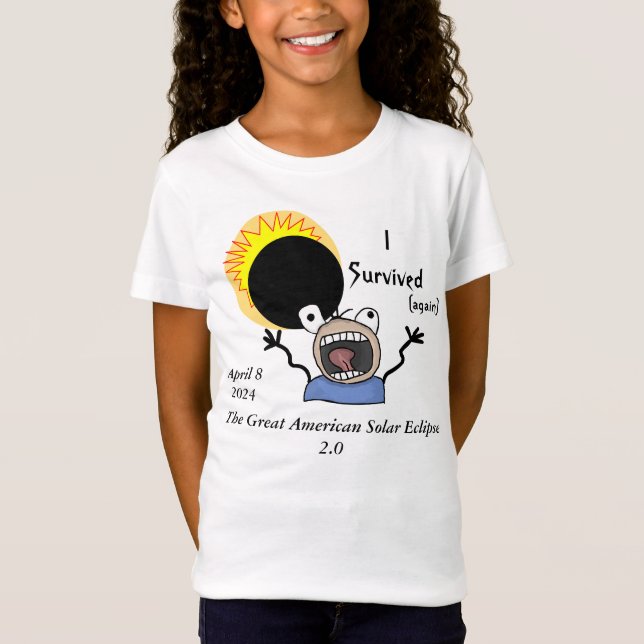 2024 Solar Eclipse Survival Edition T-Shirt (Vorderseite)