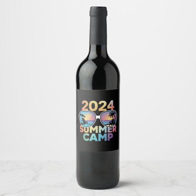 2024 Sommerferien - Matching Family Group Weinetikett (Vorderseite)