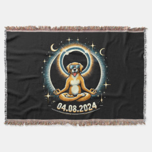 2024 Sonnenfinsternis Hund Decke