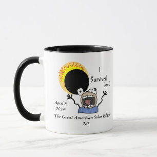 2024 Sonnenfinsternis-Überlebens-Edition Tasse