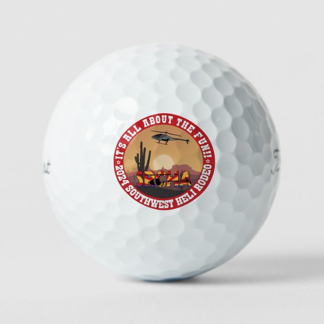2024 SW Rodeo Golf Balls Golfball (Vorderseite)