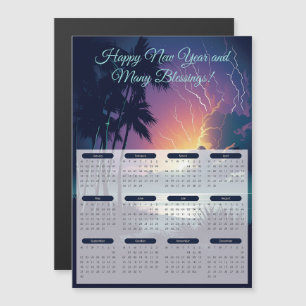 2024 Thunder & Lightning Kalender Magnetkarte
