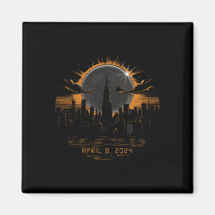 2024 Total Solar Eclipse April 8 New York Magnet