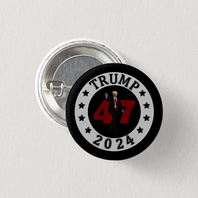 2024 TRUMP 47 BUTTON (Vorne & Hinten)