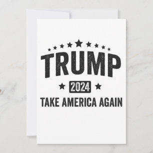 2024 Trump Erneut Amerika Patriotischer Amerikaner Einladung