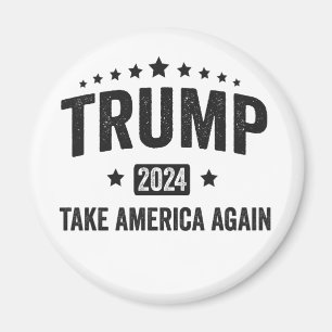 2024 Trump Nimm Amerika Wieder Patriotischer Ameri Magnet