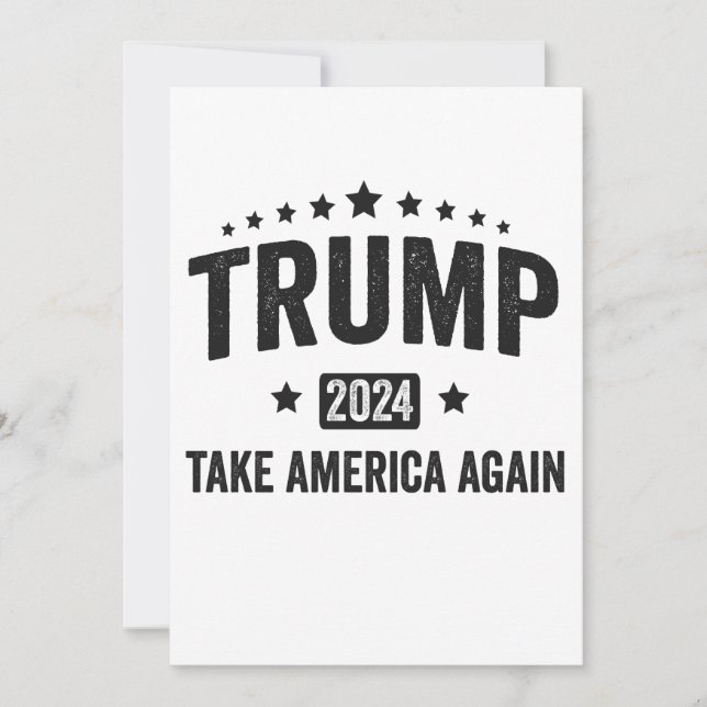 2024 Trump Nimm Amerika Wieder Patriotischer Ameri Save The Date (Vorderseite)