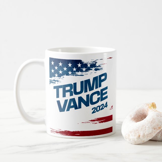 2024 Trump Vance Kaffeetasse (Mit Donut)