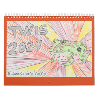 2024 TWIS #blairsanimalcorner Calendar Kalender