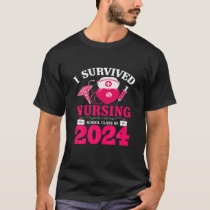 2024 überlebte ich die Abschluss-Klasse der Kranke T-Shirt