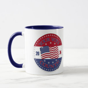 2024 USA Flag Ihre Stimme zählt Tasse