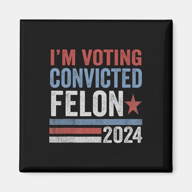 2024 Verurteilter Felon30 Magnet (Vorne)