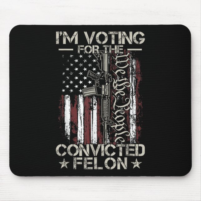 2024 Verurteilter Felon31 Mousepad (Vorne)
