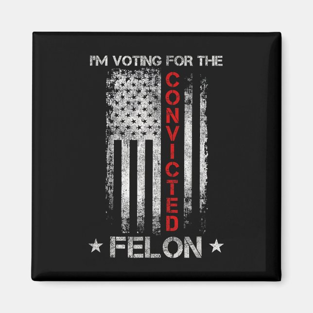 2024 Verurteilter Felon5 Magnet (Vorne)