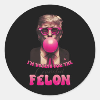 2024 Verurteilter Felon8 Runder Aufkleber