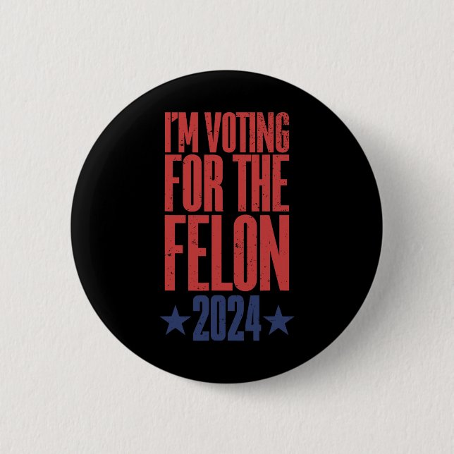 2024 Verurteilter Felon9 Button (Vorderseite)