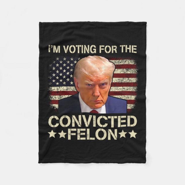 2024 Verurteilter Felon Fleecedecke (Vorderseite)