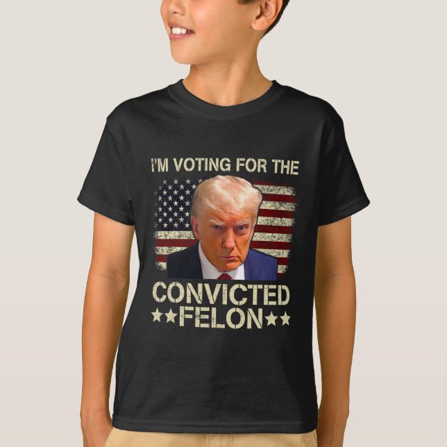 2024 Verurteilter Felon T-Shirt (Vorderseite)