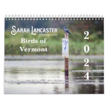 2024 Vögel des Kalenders Vermont