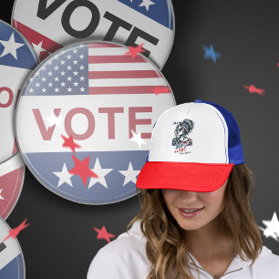 2024 Wahlen Vibes I'm a Trump Girl Deal with it Truckerkappe