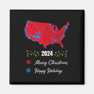 2024 Wahlkarte Frohe Weihnachten Trump Neuer Präsi Magnet