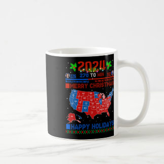 2024 Wahlplan frohe Weihnachten Trump Landslide Kaffeetasse