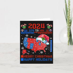2024 Wahlplan frohe Weihnachten Trump Landslide Karte