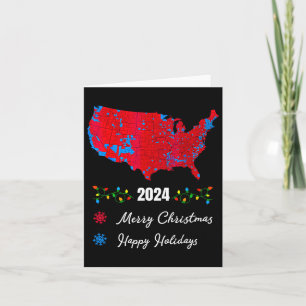 2024 Wahlplan frohe Weihnachten Trump New Presi Karte