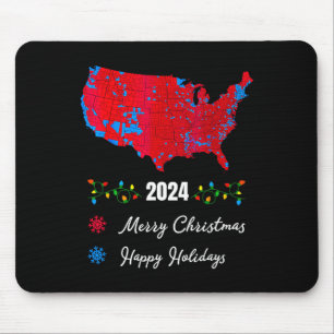 2024 Wahlplan frohe Weihnachten Trump New Presi Mousepad