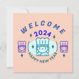 2024 WEIHNACHTSCHREIBEN IM NEUEN JAHR FEIERTAGSKARTE