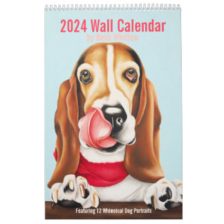 2024 Whimsical Dog Calendar - Large Kalender