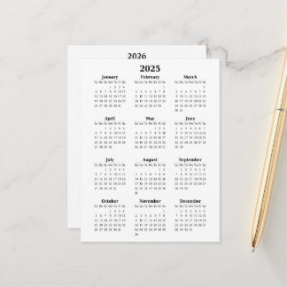 2025-2026 Grundjahresplan Postkarte