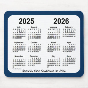 2025-2026 Polizei-Kasten-blauer Schulkalender Mousepad