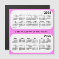 2025-2026 Violet 2 Year Calendar by Janz Magnet
