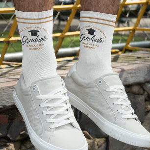 2025 Abschluss Chic Custom High School Graduate Socken