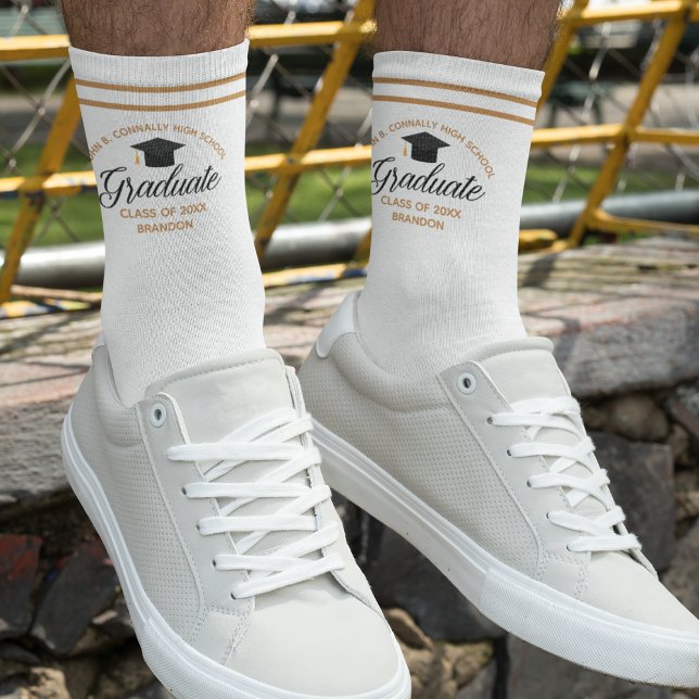 2025 Abschluss Chic Custom High School Graduate Socken (Von Creator hochgeladen)