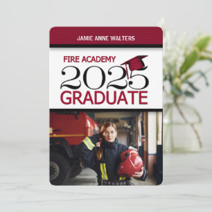 2025 Abschluss der Rot-Weiß-Foto-Feuerakademie Einladung
