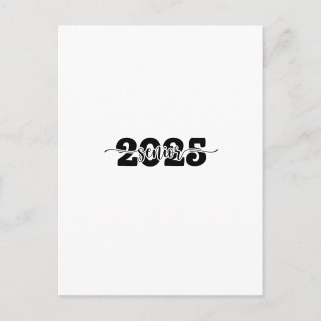 2025 Abschluss-Klasse 2025 Feiertagspostkarte (Vorderseite)