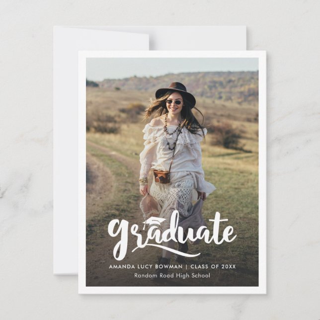 2025 Ankündigung von Abschluss Foto (Vorderseite)