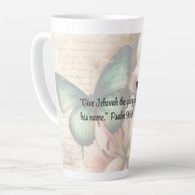 2025 Année Texte Mug café pour Témoins de Jéhovah (Angle gauche)