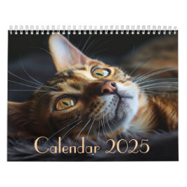 2025 Anpassbarer Katzenkalender mit Anmerkungen Kalender