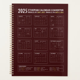 2025 Äthiopischer Kalender-Konverter und -Planer Planer