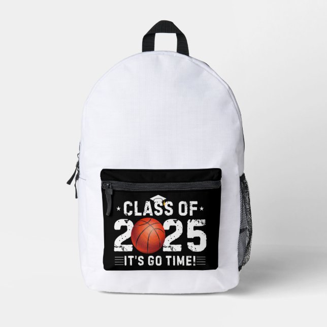 2025 Basketball-Spieler -Klasse 2025- Abschluss Bedruckter Rucksack (Vorderseite)
