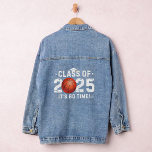 2025 Basketball-Spieler -Klasse 2025- Abschluss Jeansjacke