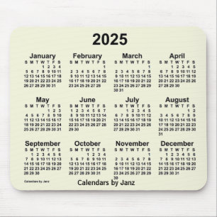 2025 Beige Kalender von Janz Mouse Pad Mousepad