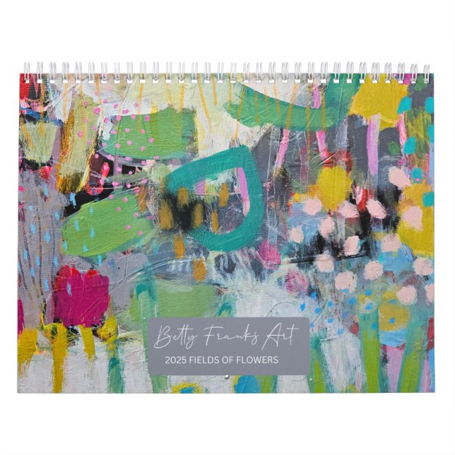 2025 Bereiche von Blume durch Betty Frank Kalender (Titelbild)