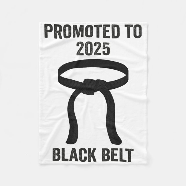 2025 Black Belt Errungenschaft Tang Soo Do Karate  Fleecedecke (Vorderseite)