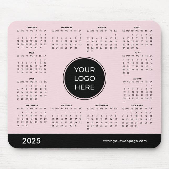 2025 Business Calendar Mouse Pad Mousepad (Vorne)