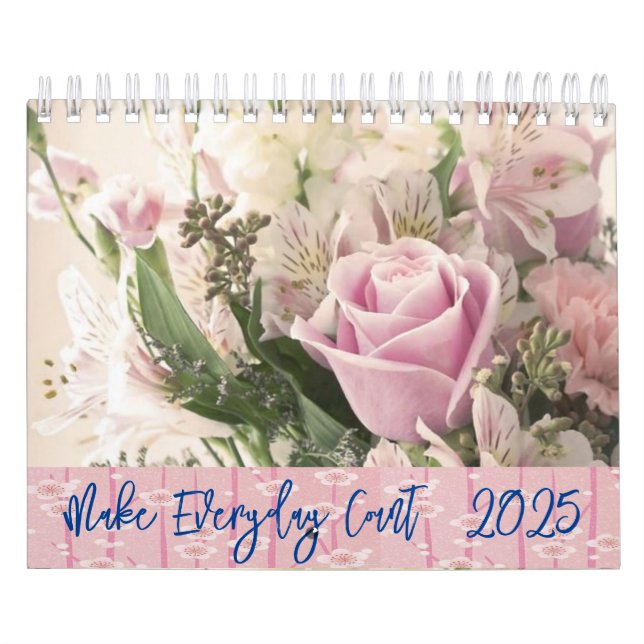 2025 Calendrier Floral Faire Compte Quotidien (Protection)